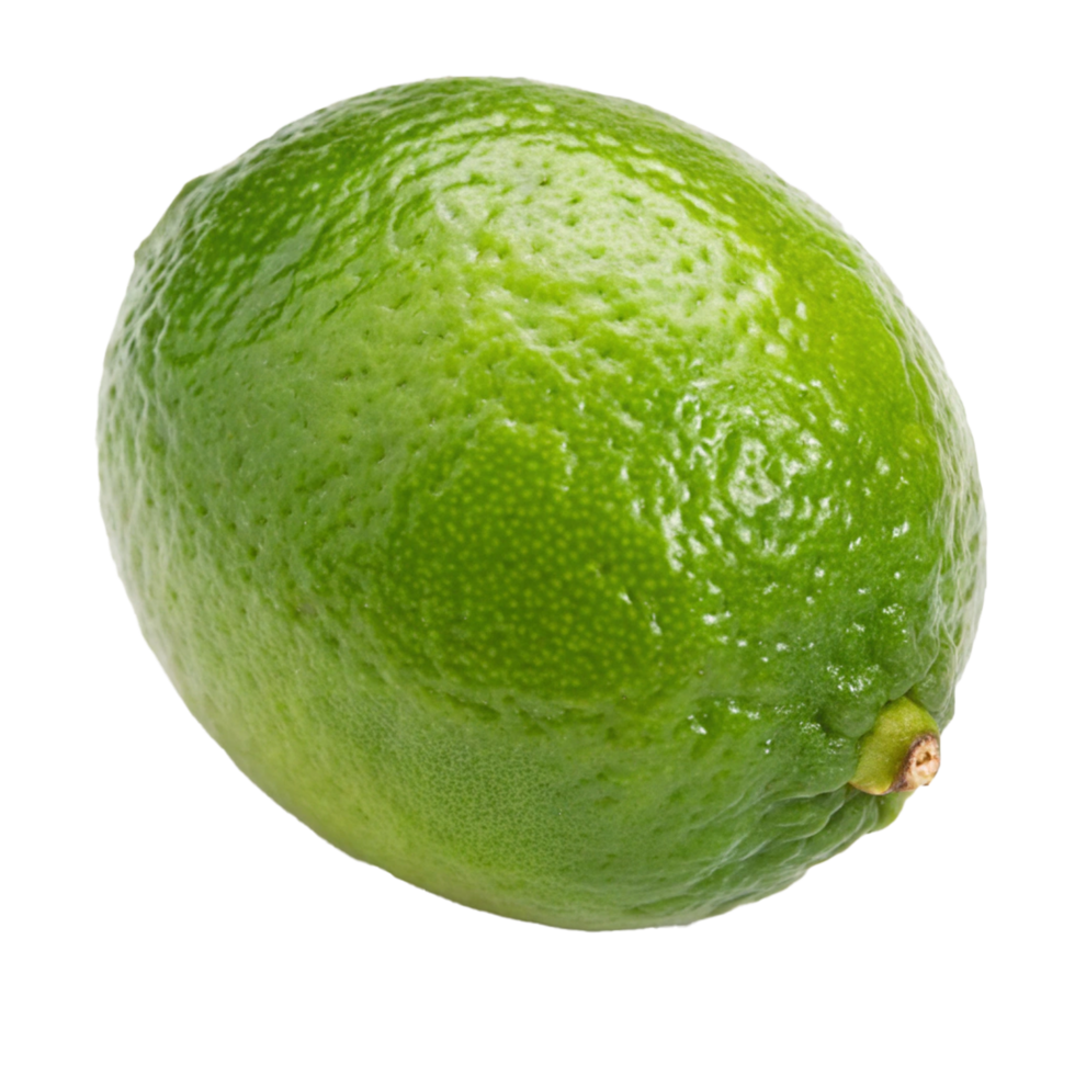 Realistic key lime on transparent background png