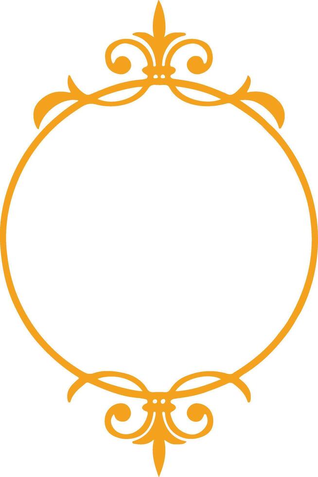 Ornamental Floral Frame Design. vector