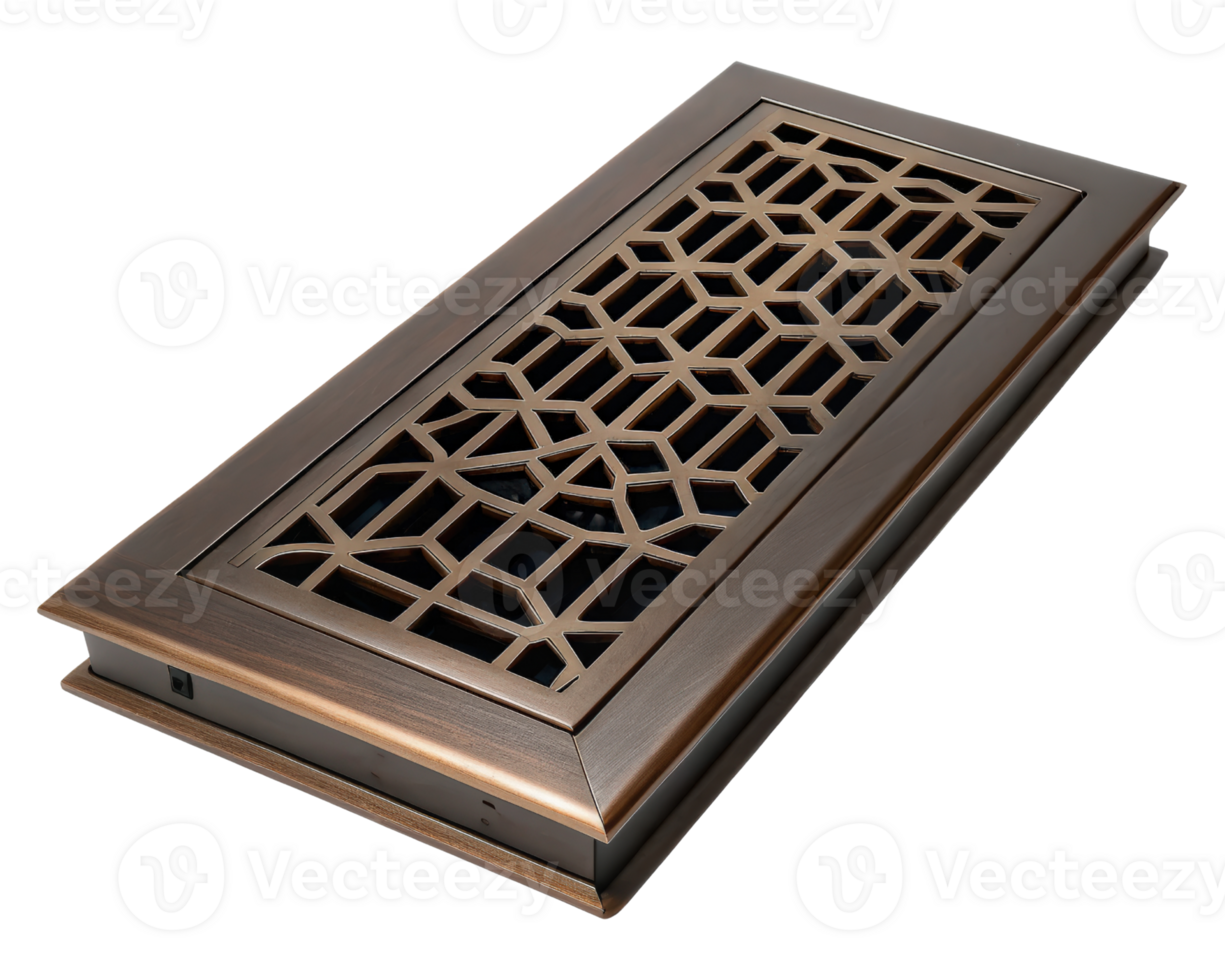Decorative vent cover featuring an elaborate pattern on a transparent background png