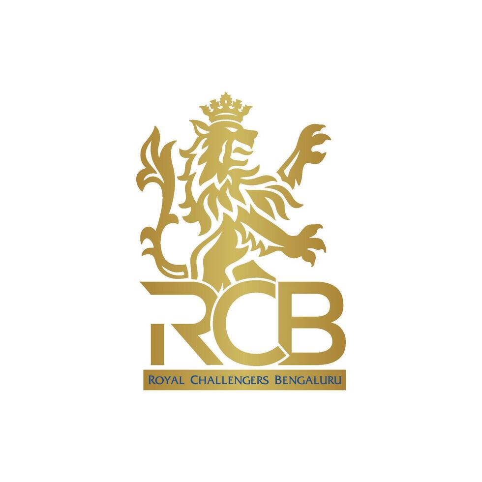 Royal Challengers Bengaluru Original IPL Team Official Logo, Premium Design for Digital Download vector
