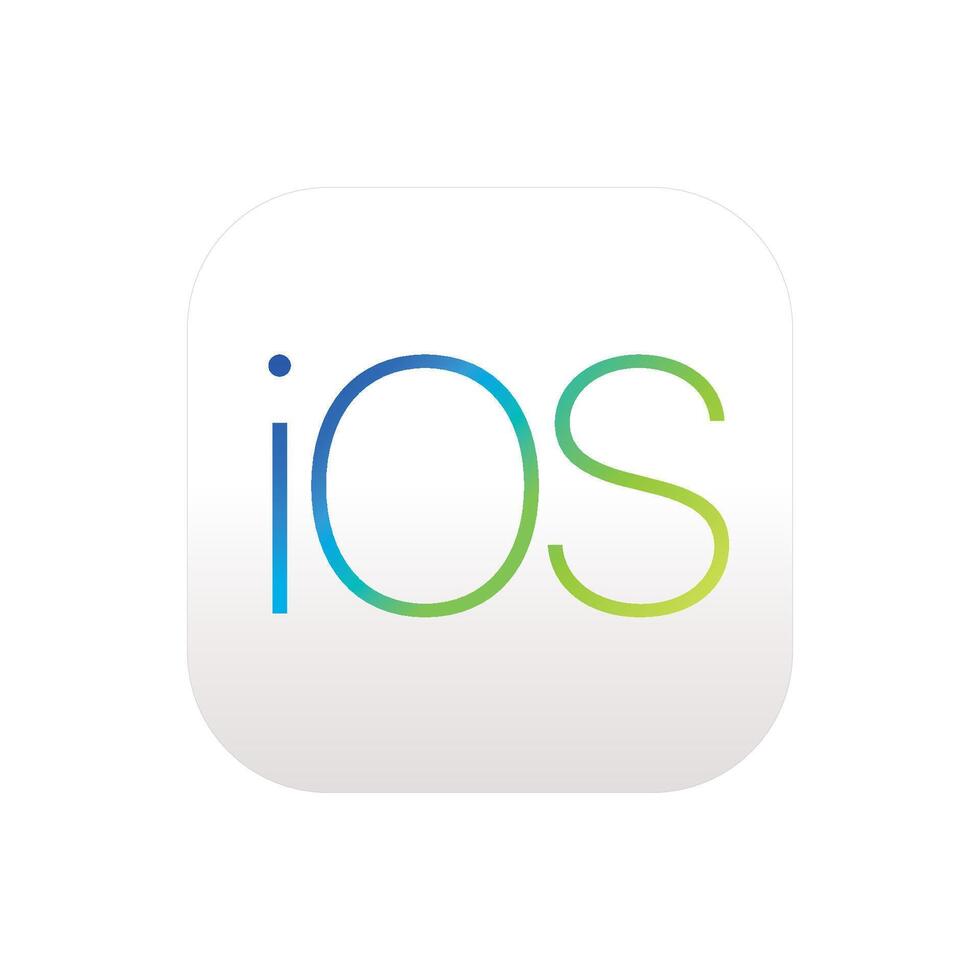 IOS Mobile Company Brand Official Logo Icon and Symbol High Quality Digital Download vector