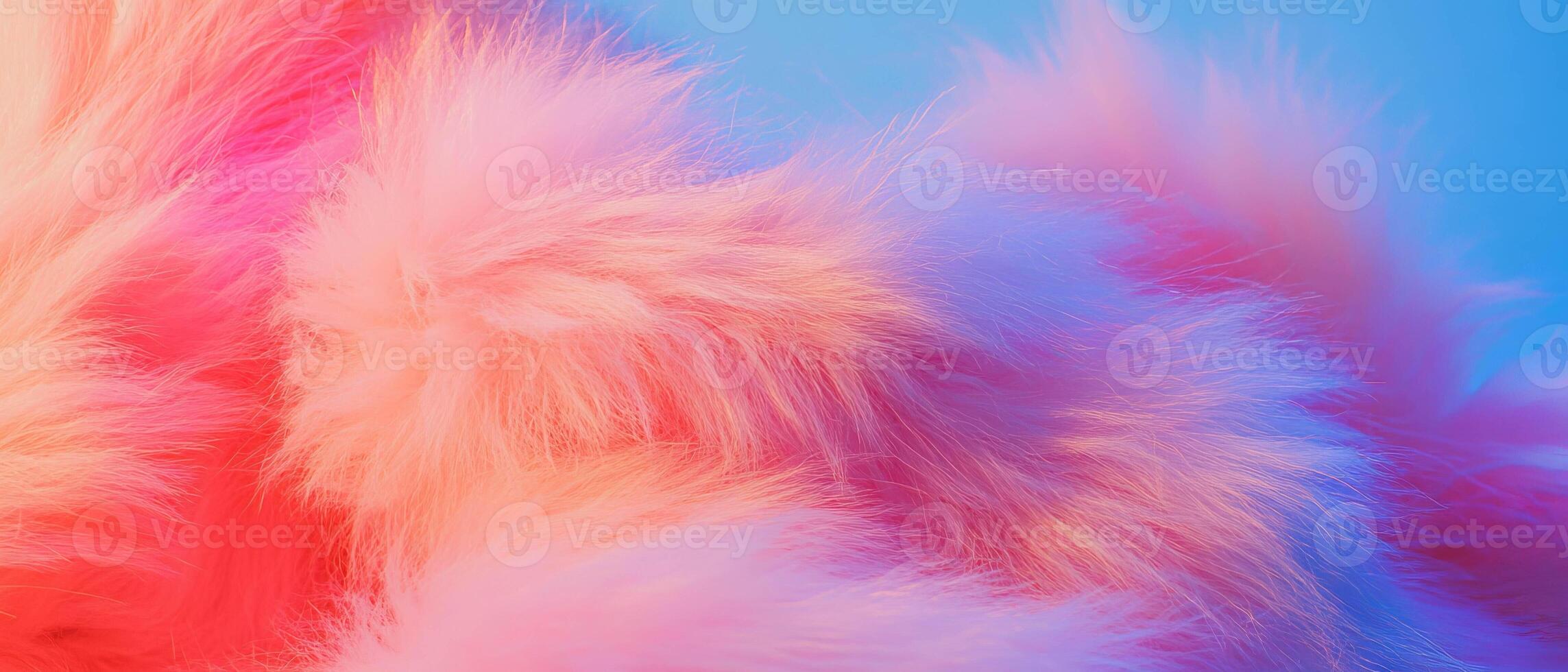 Vibrant faux fur texture with plush feel in bright color palette photo
