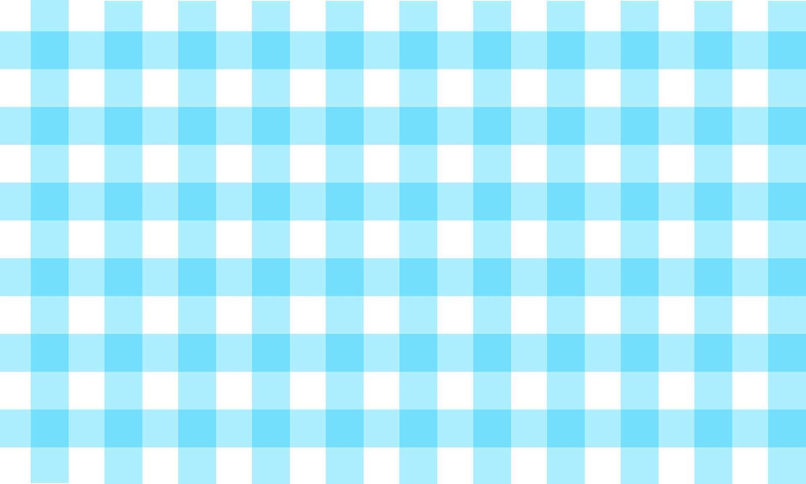 Light blue gingham tablecloth blackboard. vector