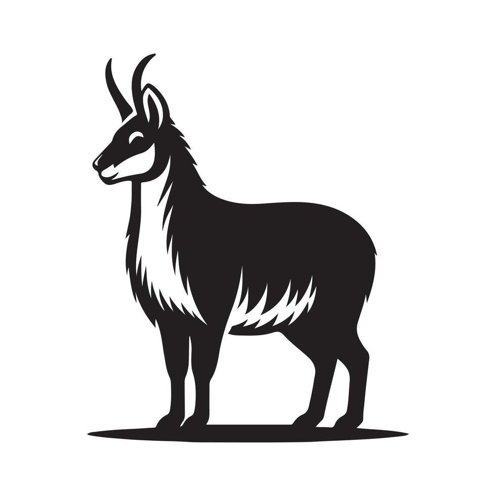 Patagonian Mara Black Silhouette for Website Graphics vector