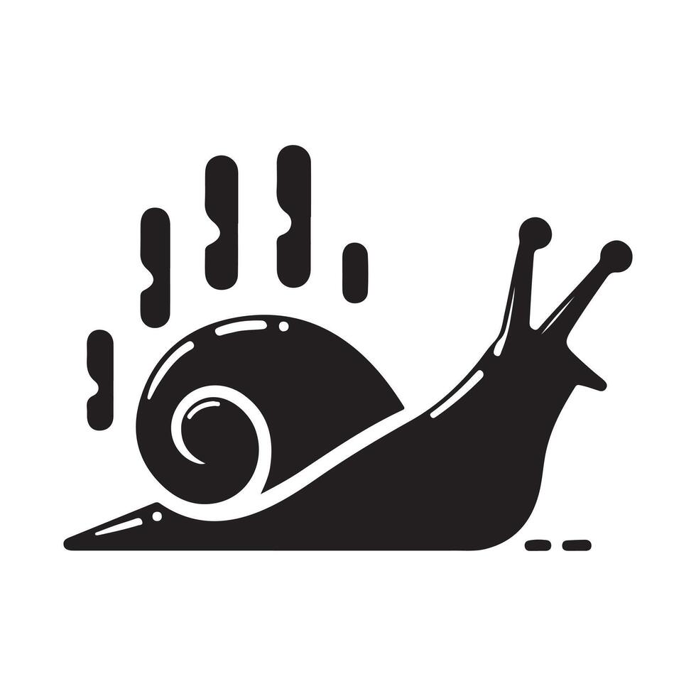 Slug Silhouette for Logos and Branding vector