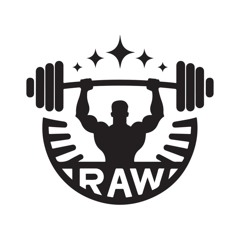 Versatile Barbell Silhouette for Web Elements vector
