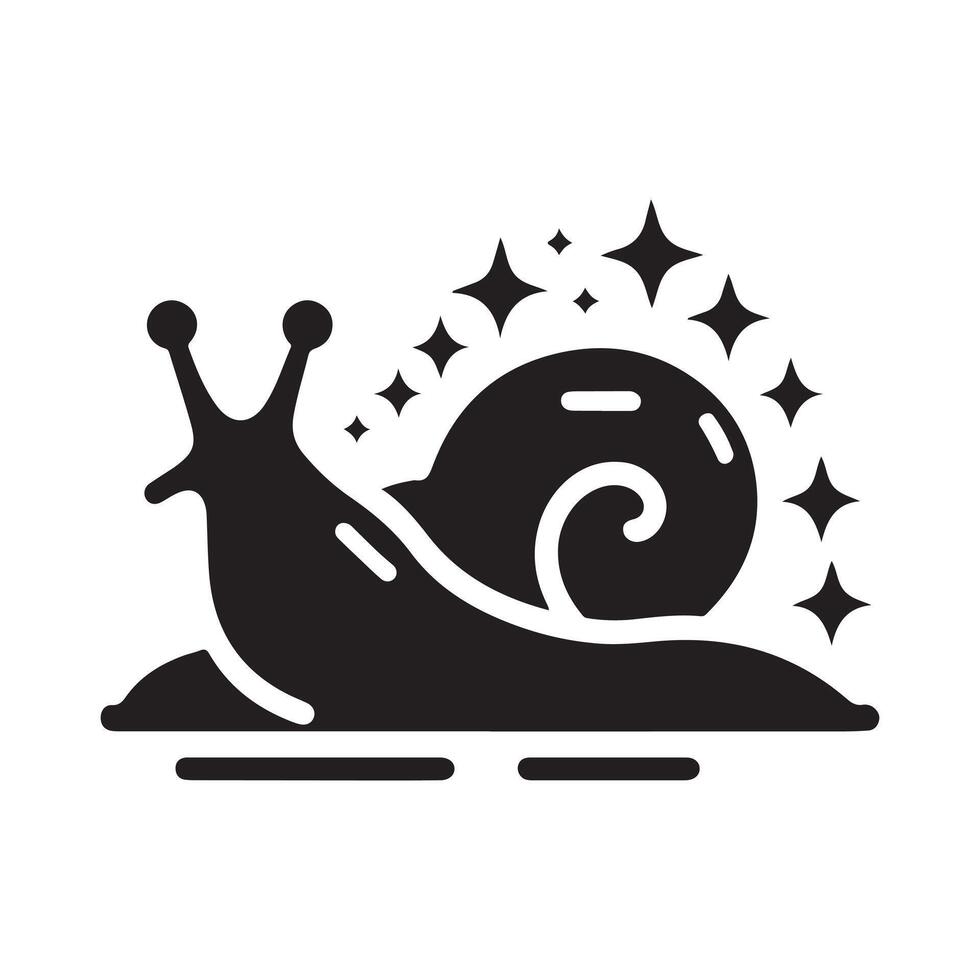 Slug Silhouette for Social Media Graphics vector