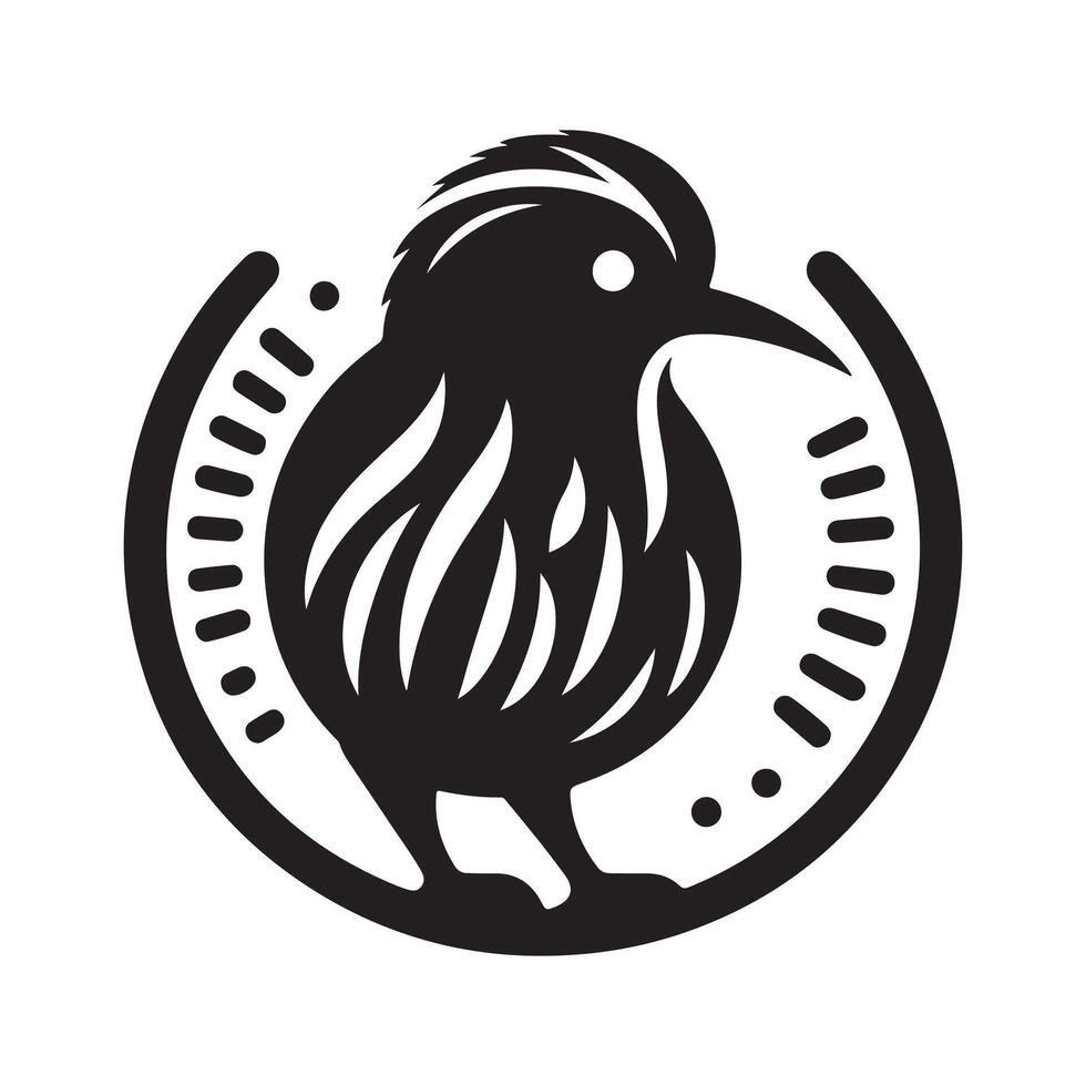 Kiwi Silhouette for Print and Web Use vector