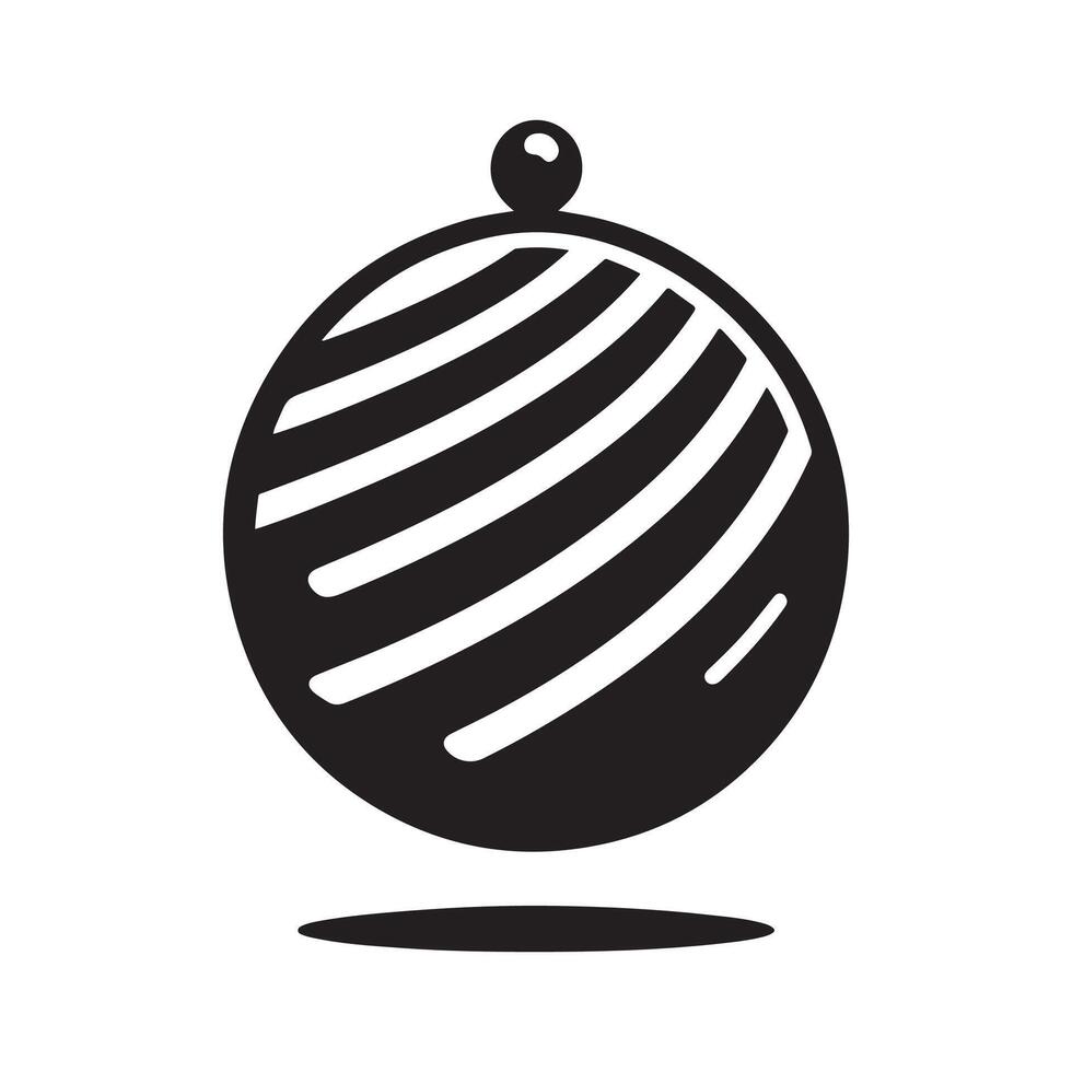 Stability Ball Silhouette for Digital Marketing vector