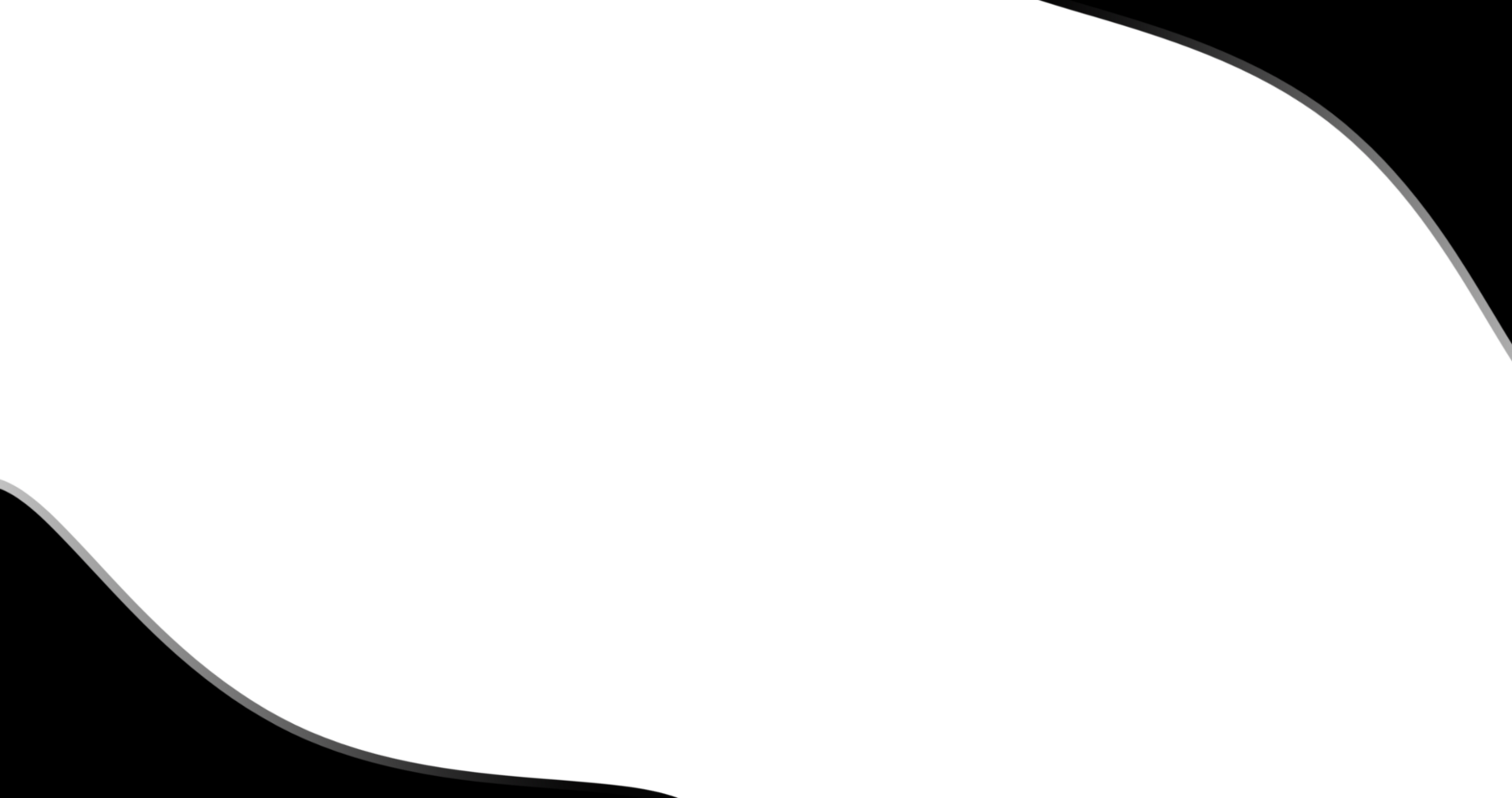 Abstract Black Wavy Frame with Transparent Background png