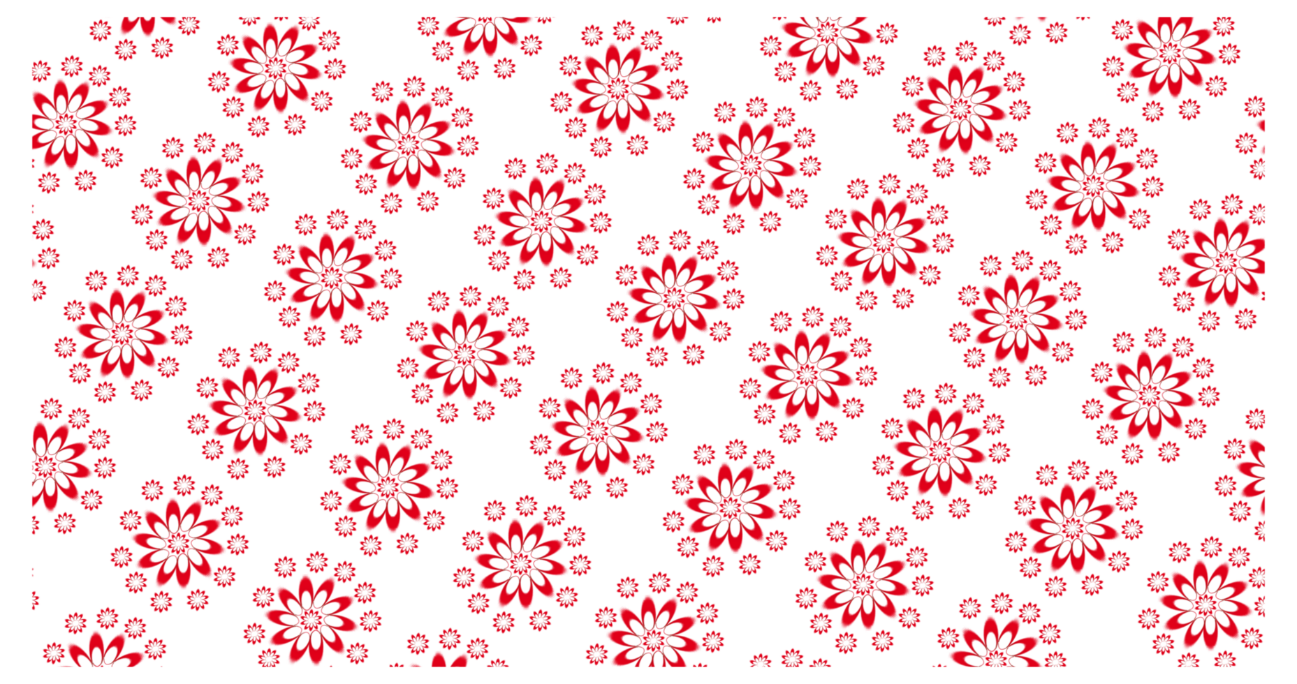 Red Floral Pattern on White Background png