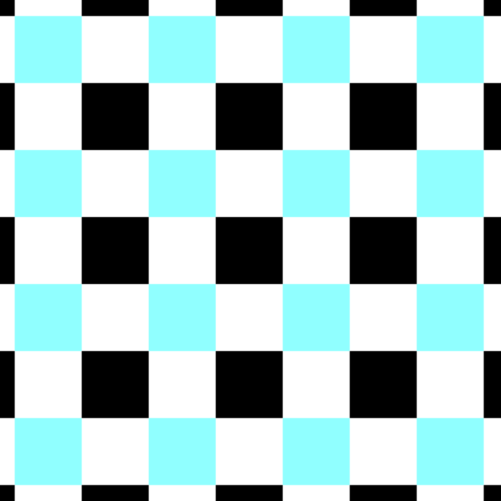 Black and Blue Checkerboard Pattern with Transparent Background png