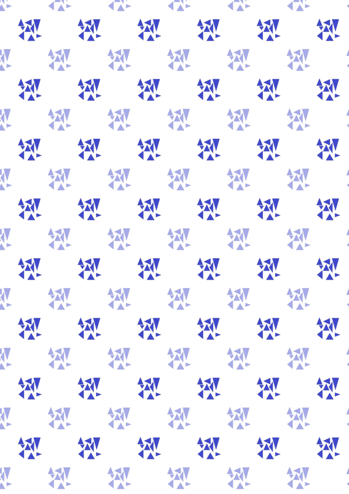 Blue Geometric Star Pattern with Transparent Background png