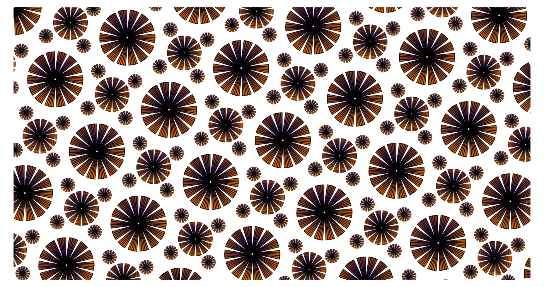 Abstract Floral Pattern with Circular Geometric Design png