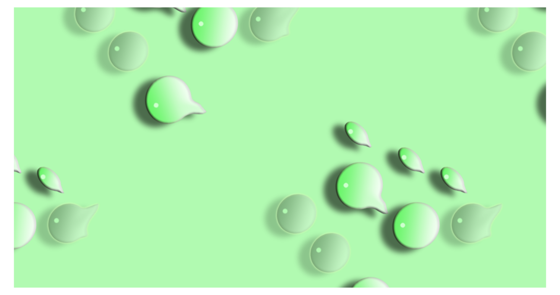 Abstract Water Droplet Pattern on Green Background png