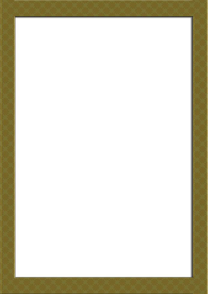 Gold Decorative Frame with Transparent Background png