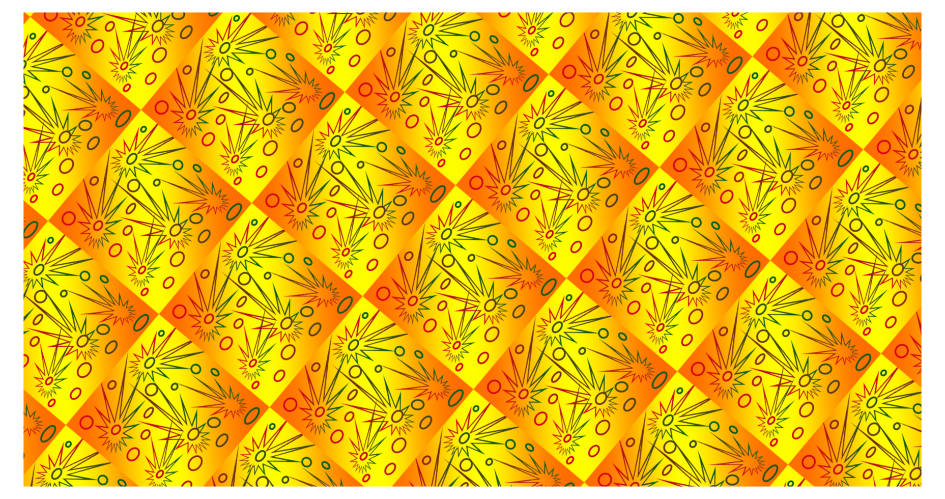 Abstract Geometric Firework Pattern in Yellow and Orange png