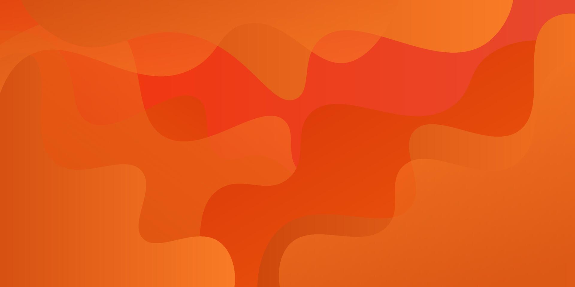 Abstract colorful orange geometric wave background. Fluid color design with shadow. Fluid shape composition. Eps10. vector