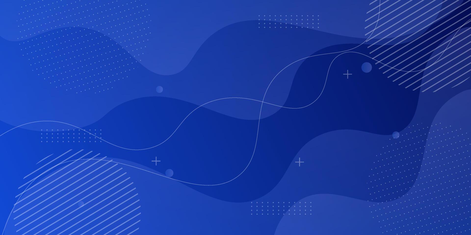 Abstract blue wave background with bright gradient colors. Simple background with abstract geometric pattern for banner, flyer, presentation design and business card. Eps10 vector