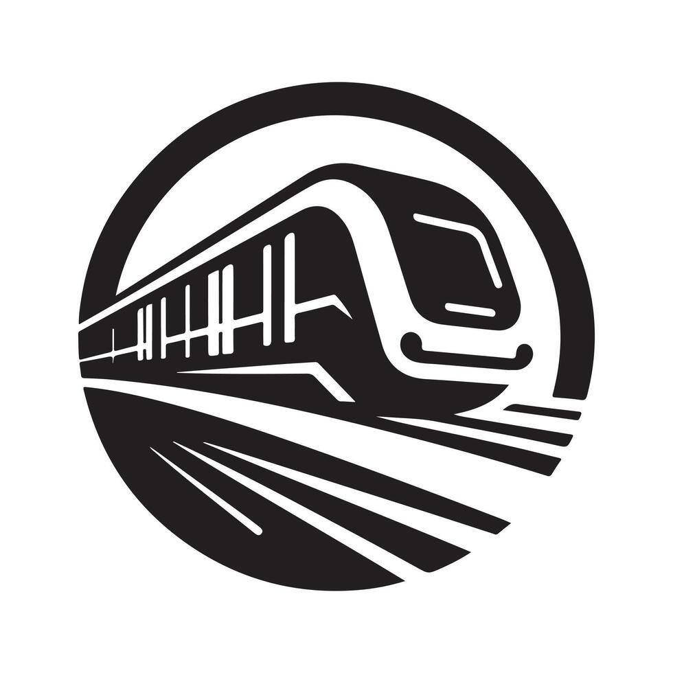 Professional Trolleybus Silhouette for Logos vector
