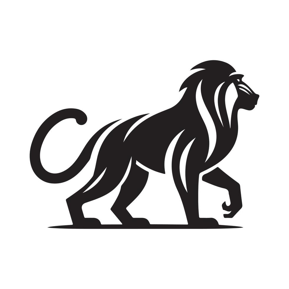High Resolution Mandrill Silhouette Art vector