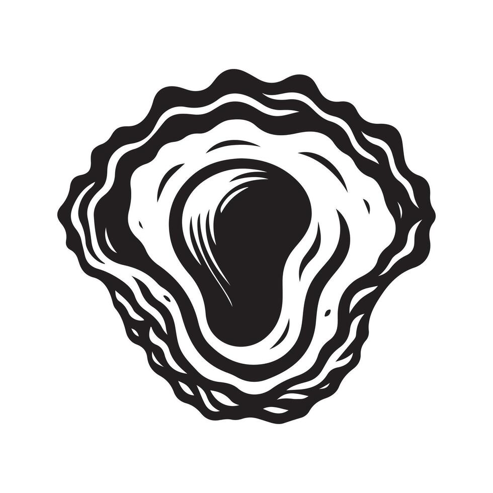 Oyster Silhouette for Custom Projects vector
