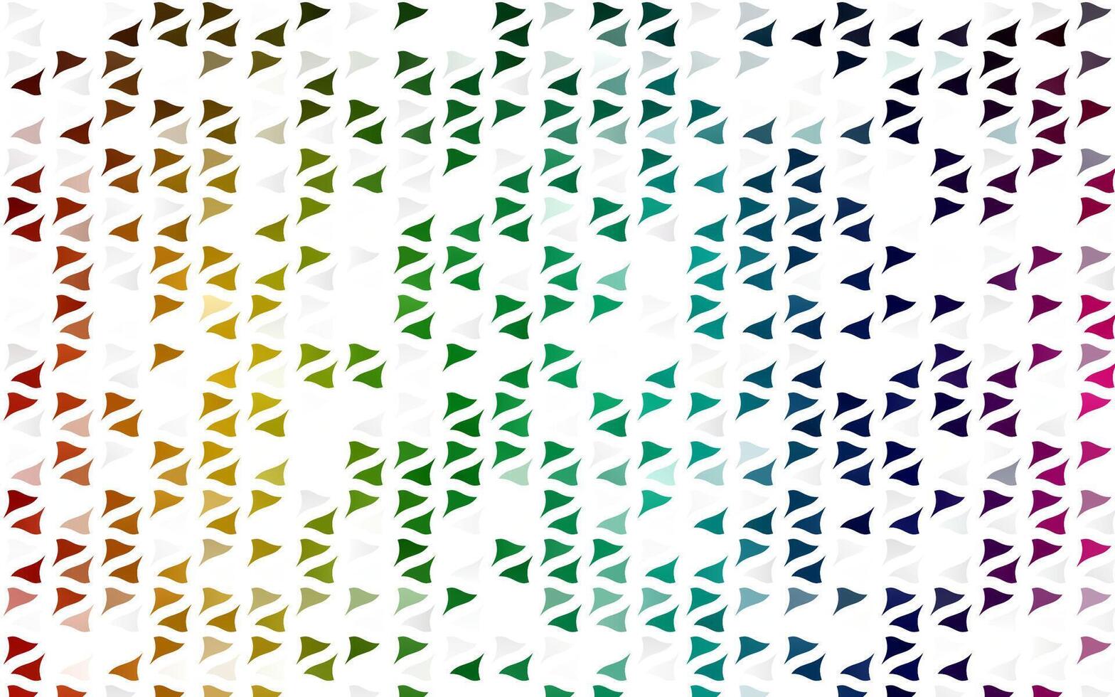 Light Multicolor, Rainbow texture in triangular style. vector