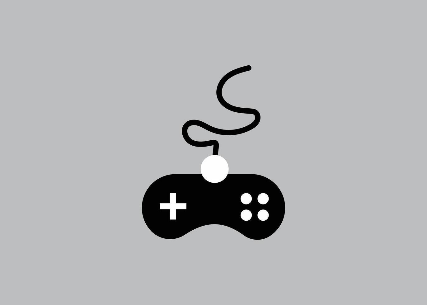 Black Game Controller vector