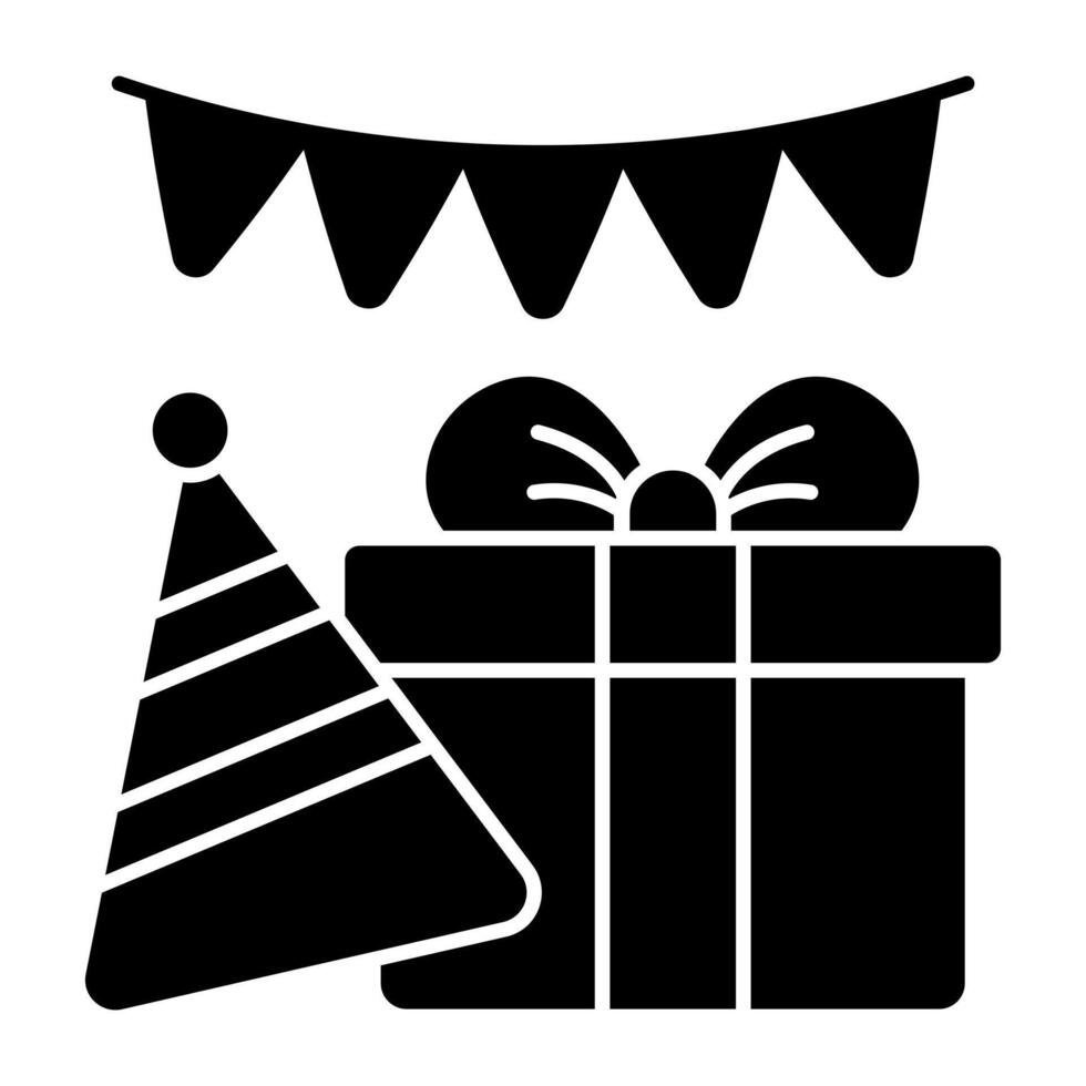 A trendy design icon of party decorations vector