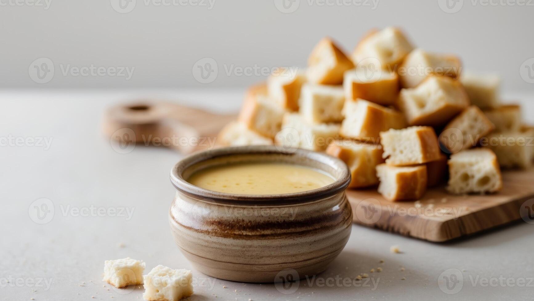 Bread crumbs and cheese in a bowl photo