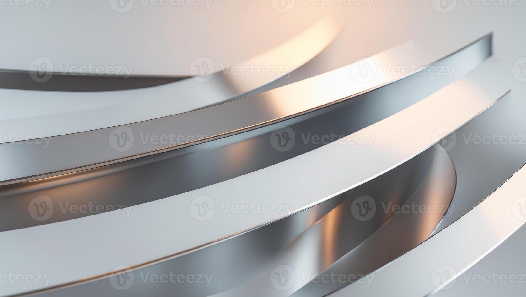 A 3d rendering of a silver metal surface photo