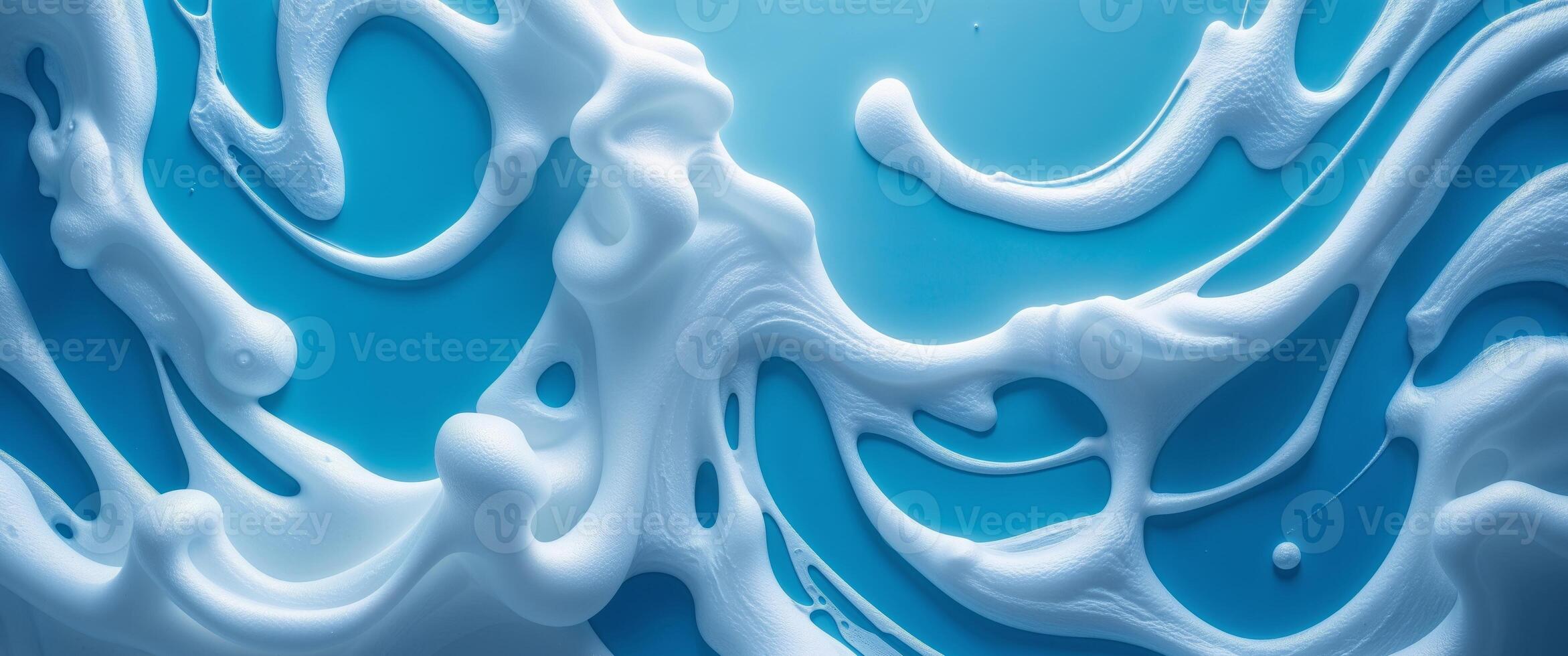 A blue and white swirl of liquid photo
