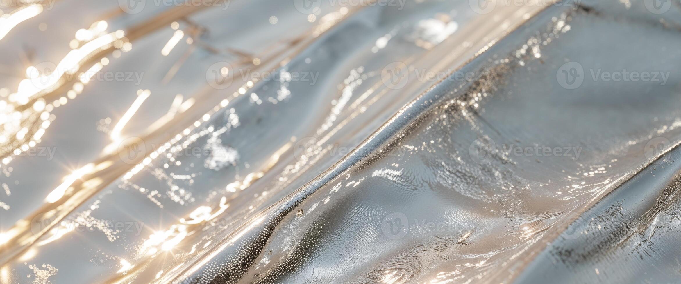 A close up of a shiny metal surface photo