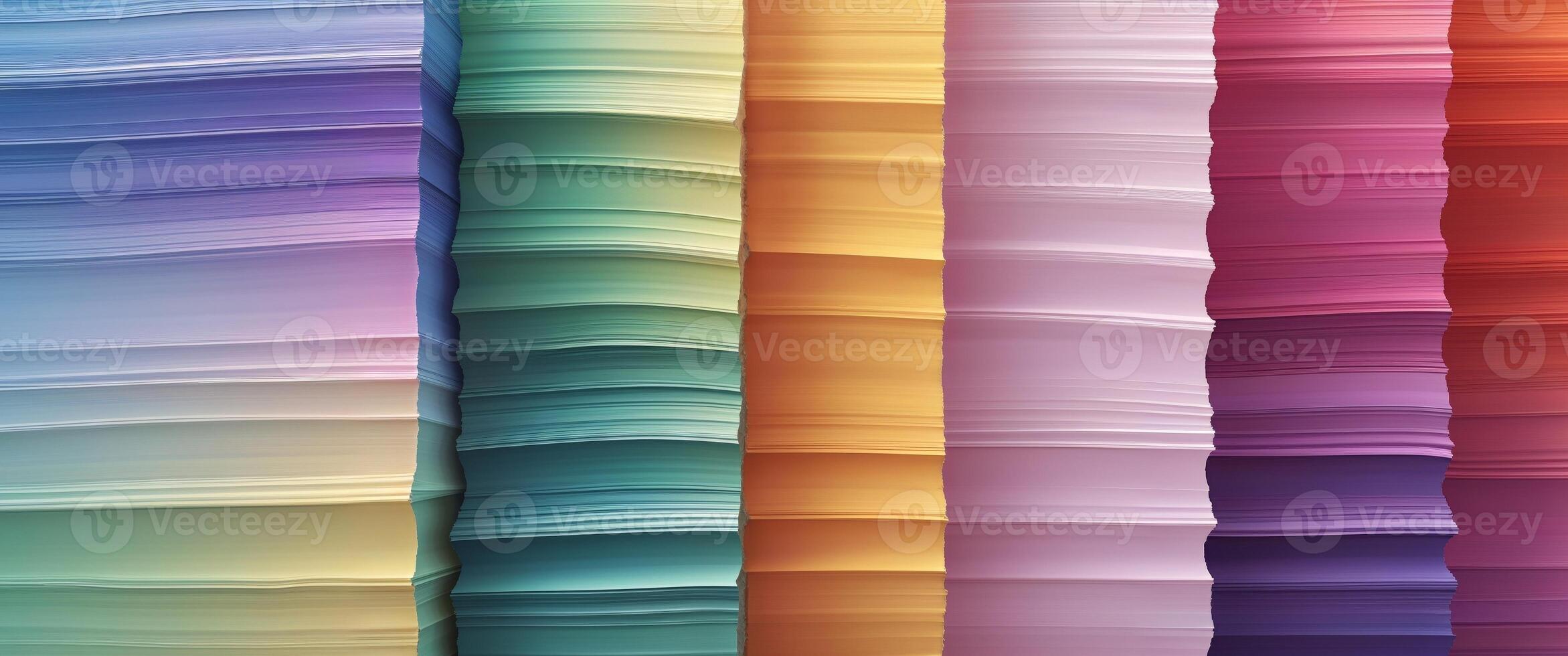 Abstract artwork featuring vertical color gradients and layered textured appearance. photo
