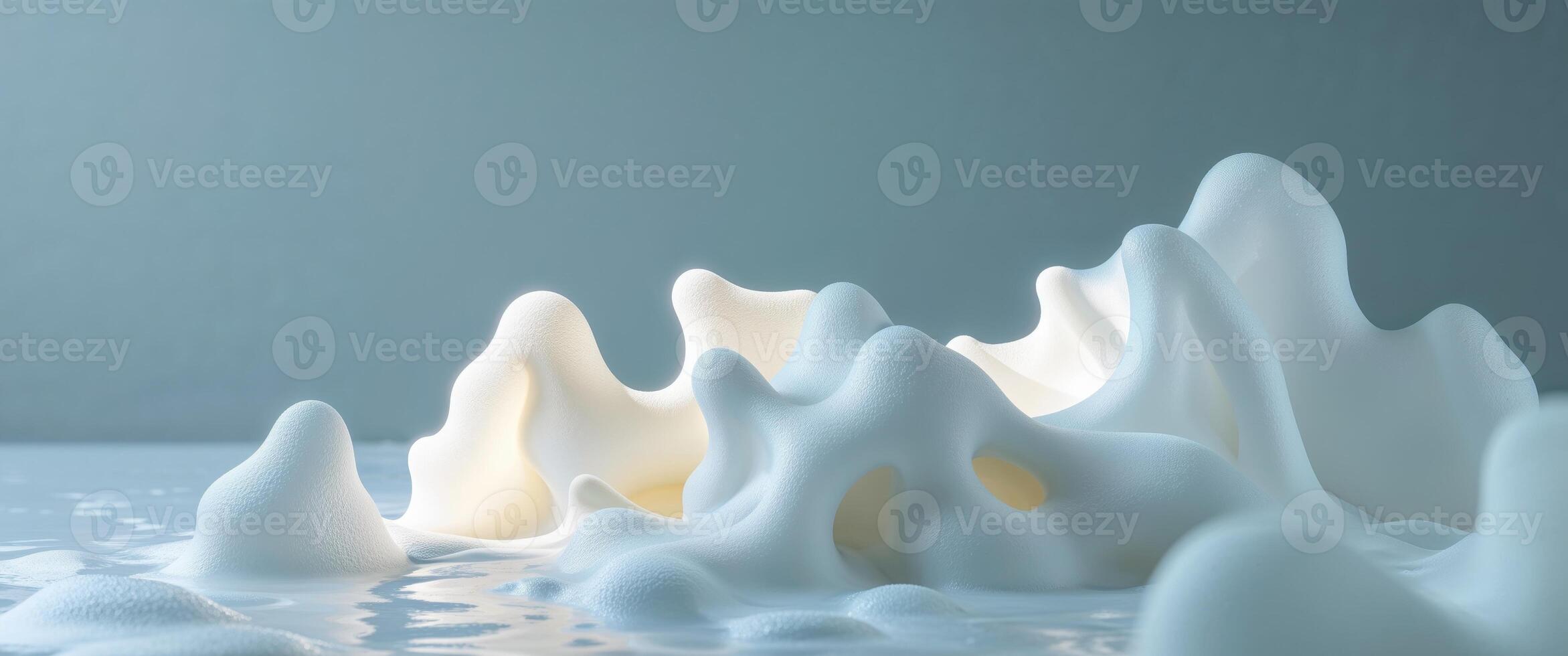 Abstract foam texture with bright highlights for creative design backgrounds. photo
