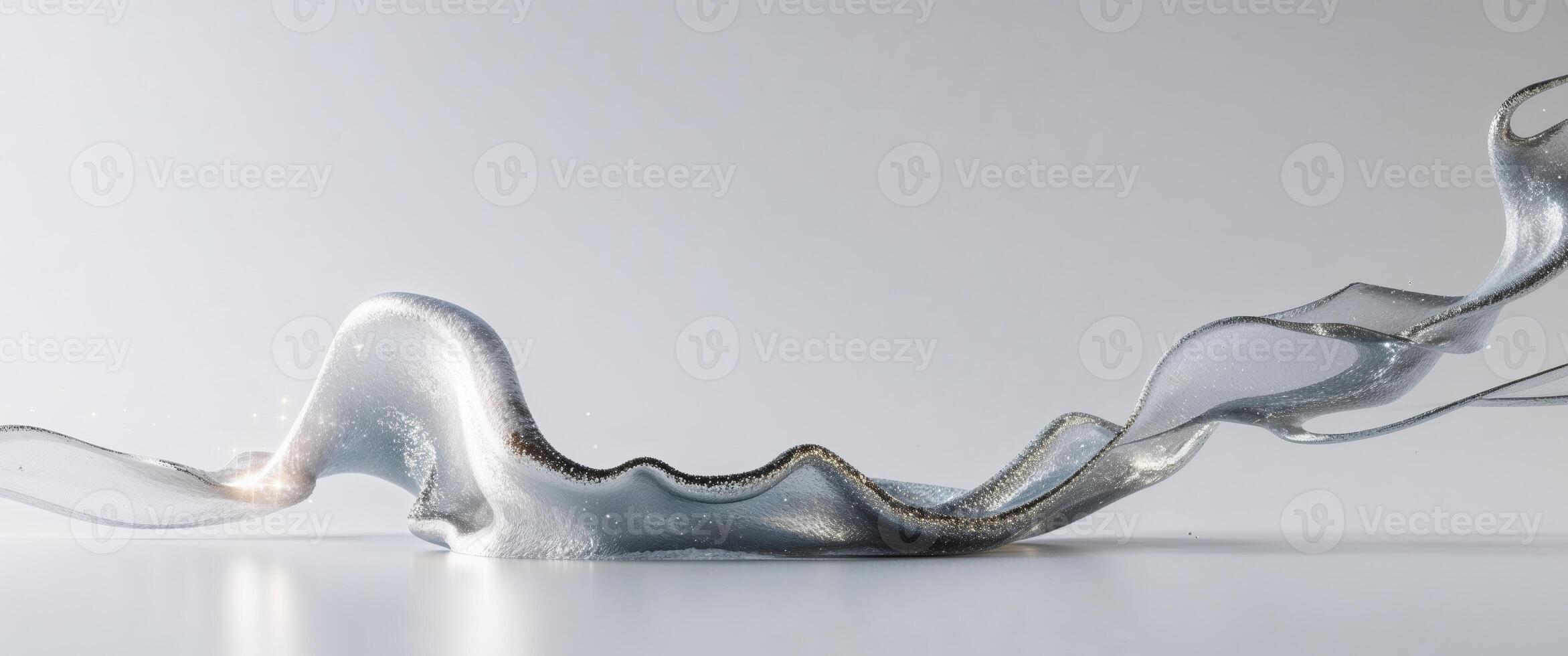 Abstract metallic smoke with shimmering effect for creative background design photo