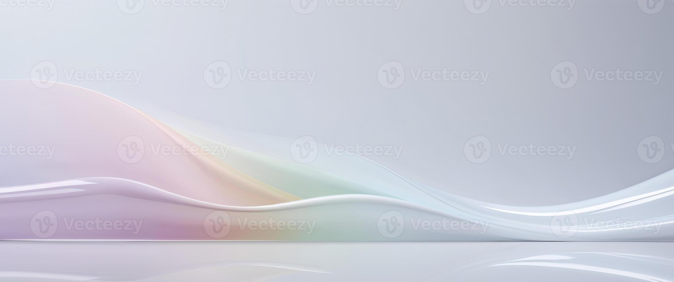 Subtle color gradient on plastic background for creative design projects photo