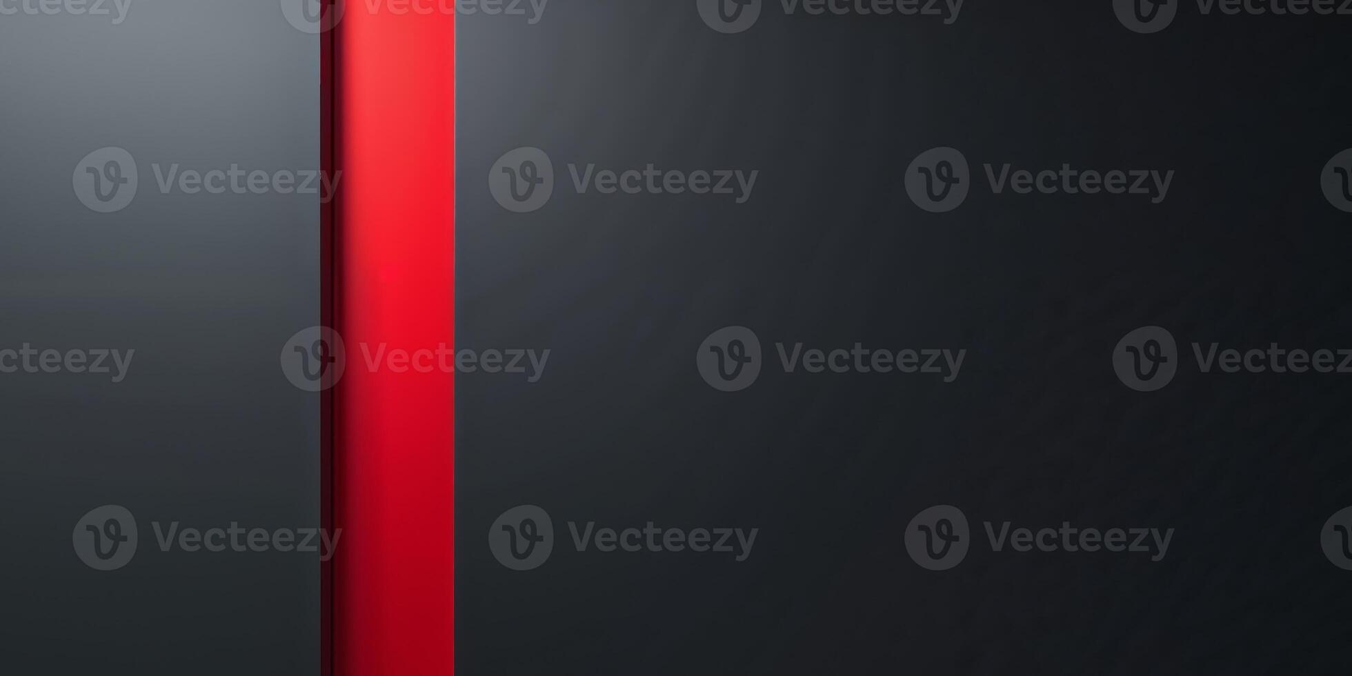 A black and red background with a red line in the middle. photo