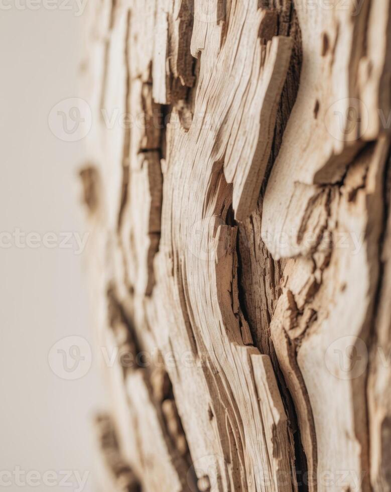 Close up of a tree trunk with wood texture photo