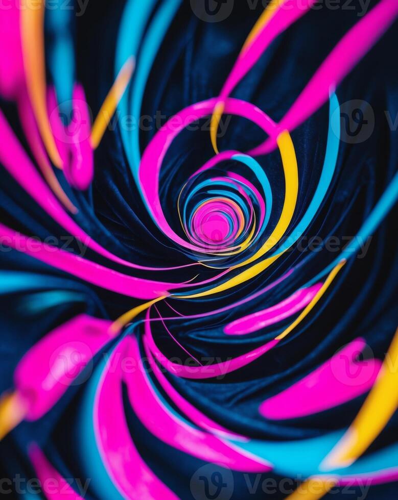 Abstract colorful swirl background photo