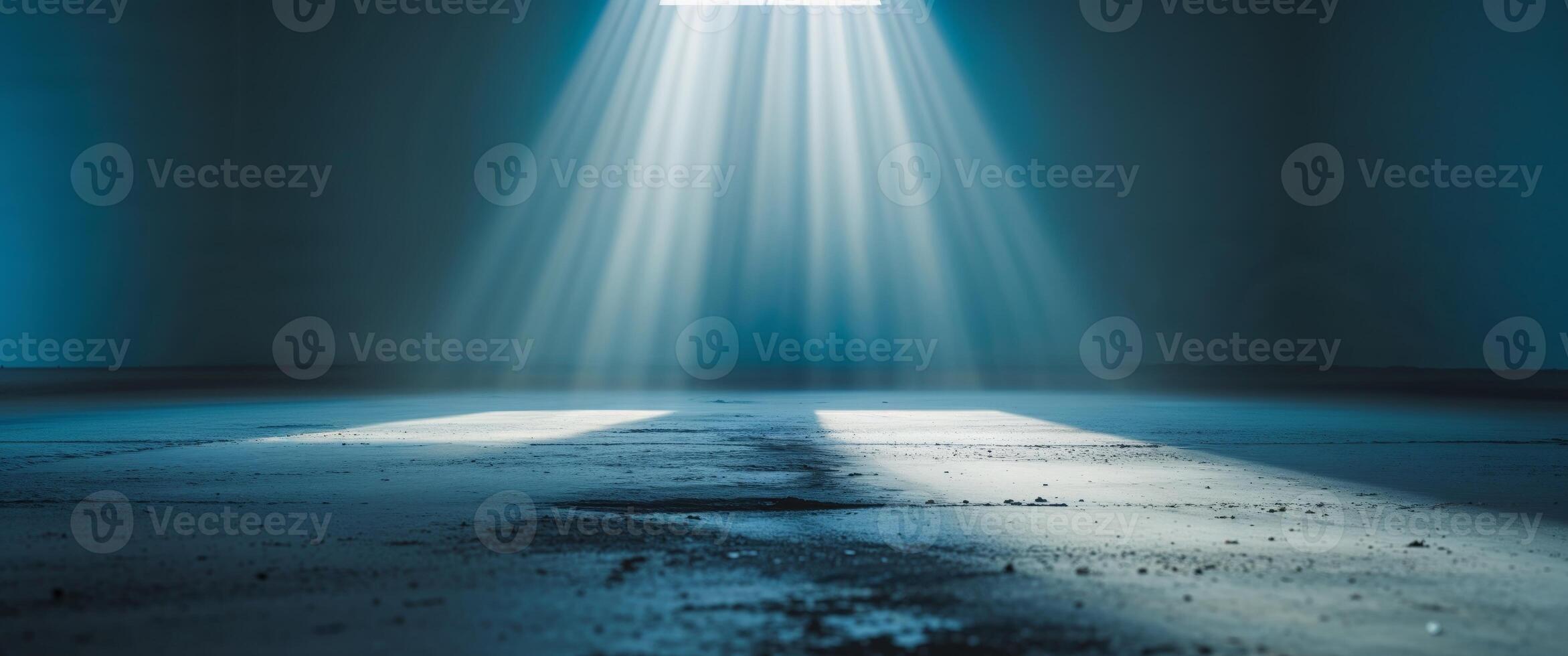 A light shining through a window in an empty room photo