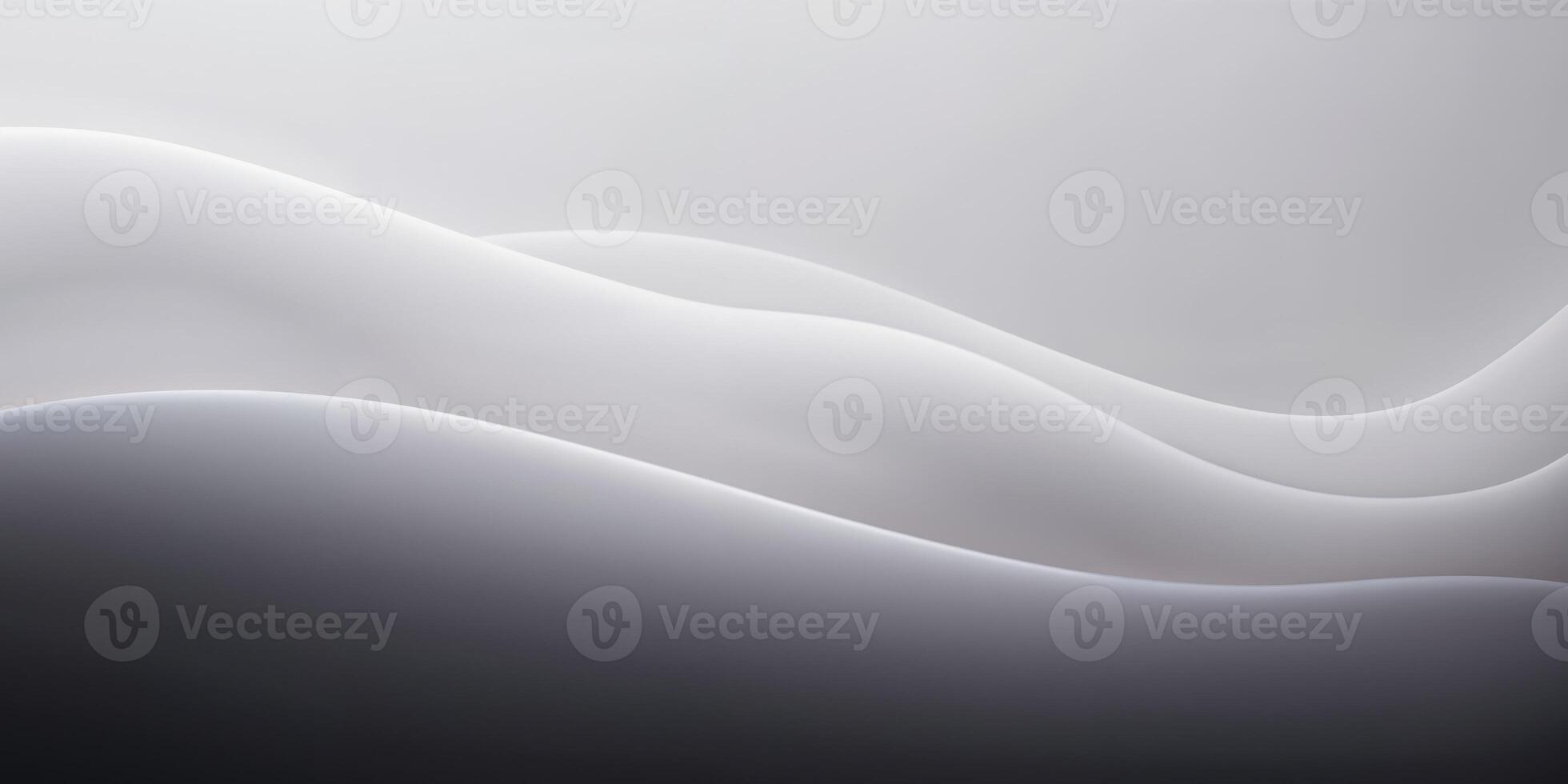 Abstract white waves on a gray background photo