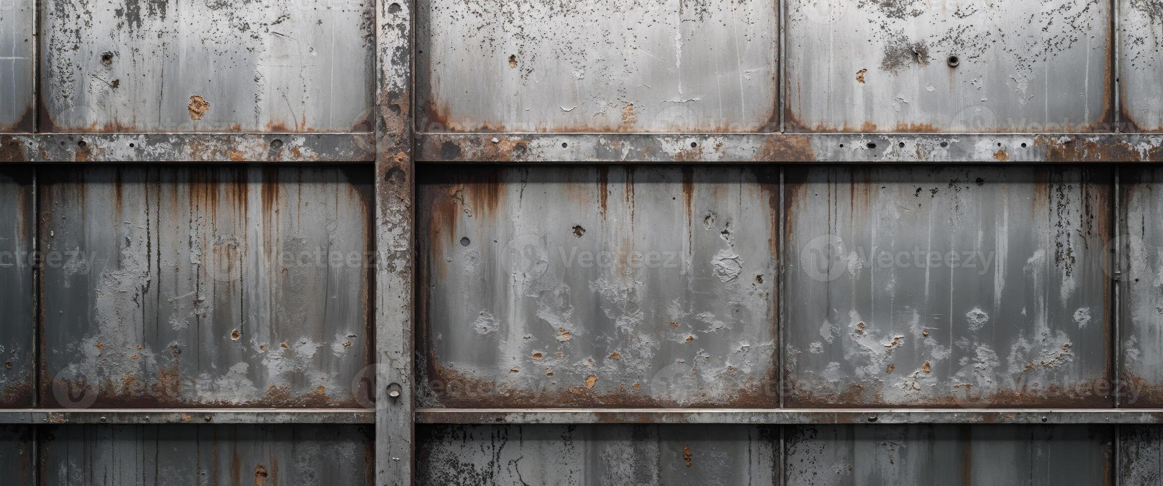 A close up of a metal wall with rust photo
