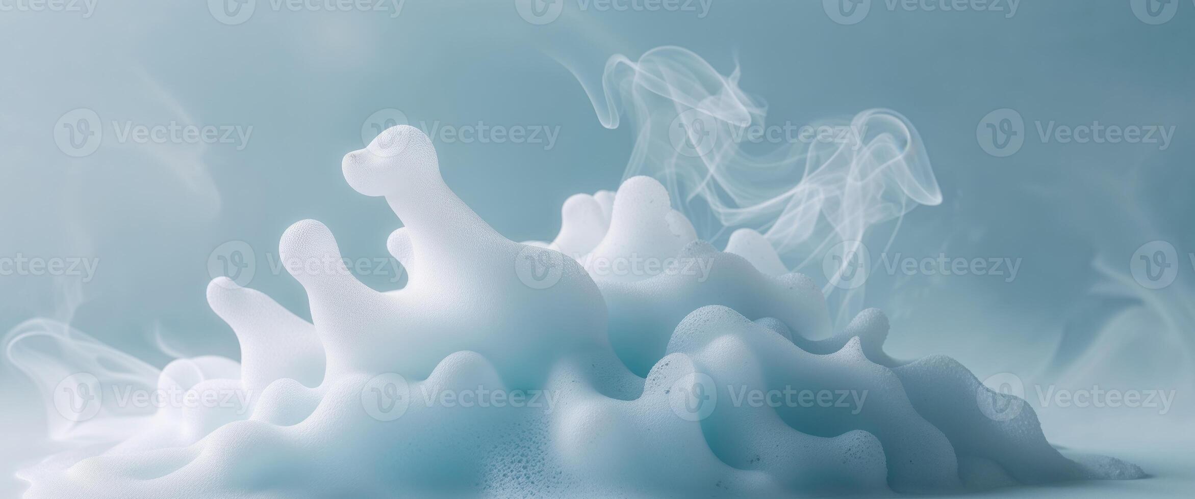 A white liquid is being sprayed into the air photo