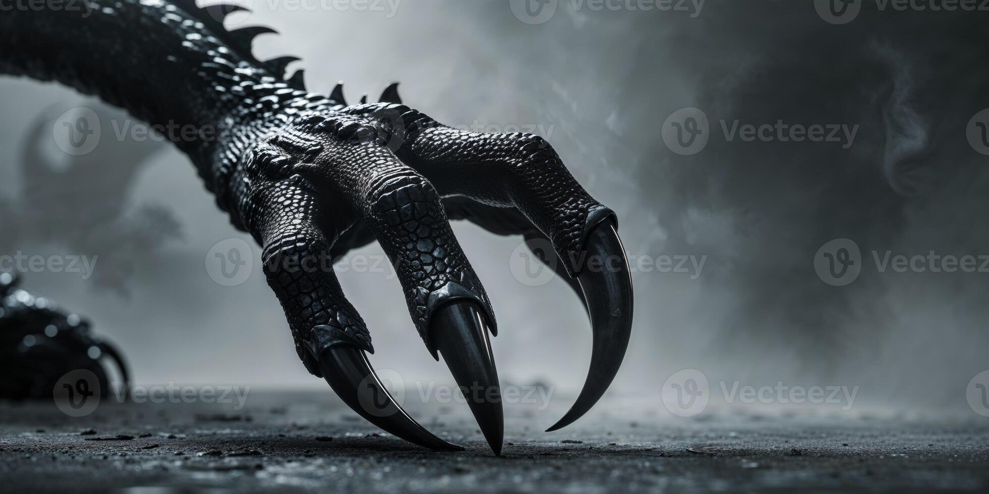 A close up of a monster's claws photo