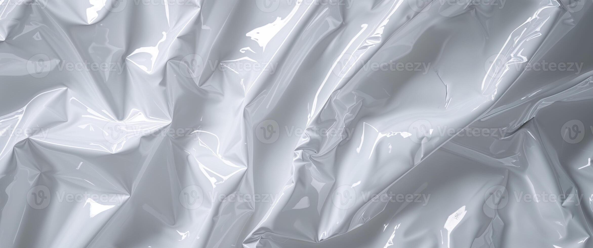 A close up of a white plastic sheet photo