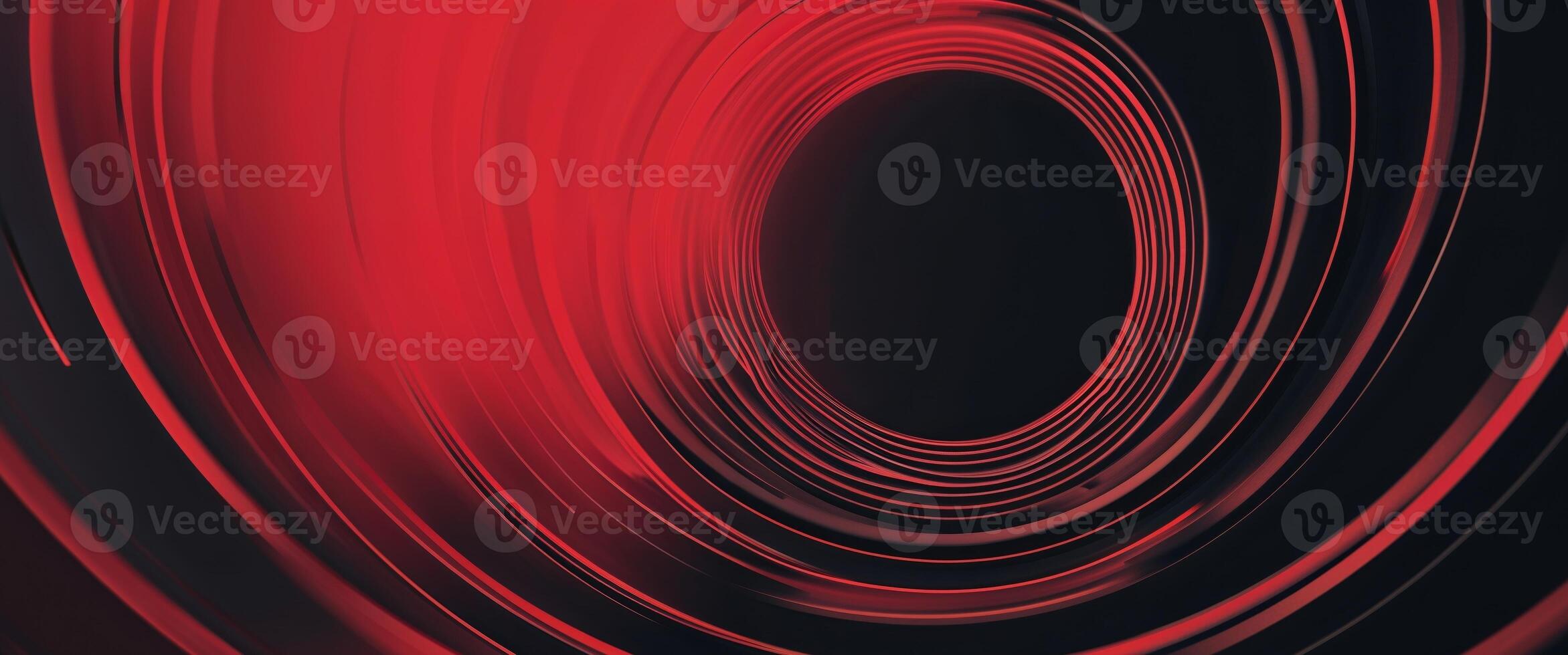 A red and black background with a circular design photo