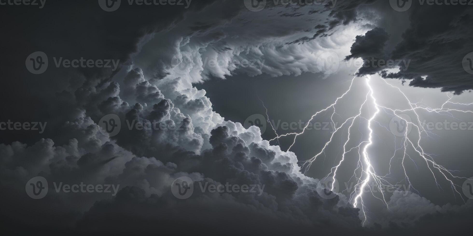 Nature's Fury When the Sky Unleashes Its Power. photo