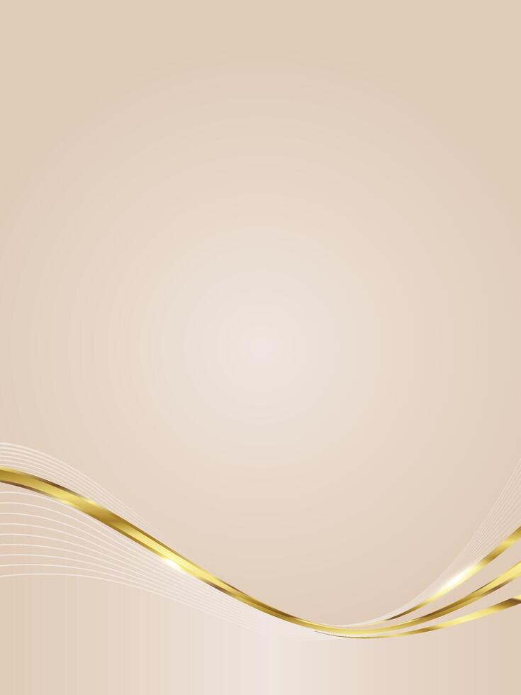 Luxurious golden waved strips background vector