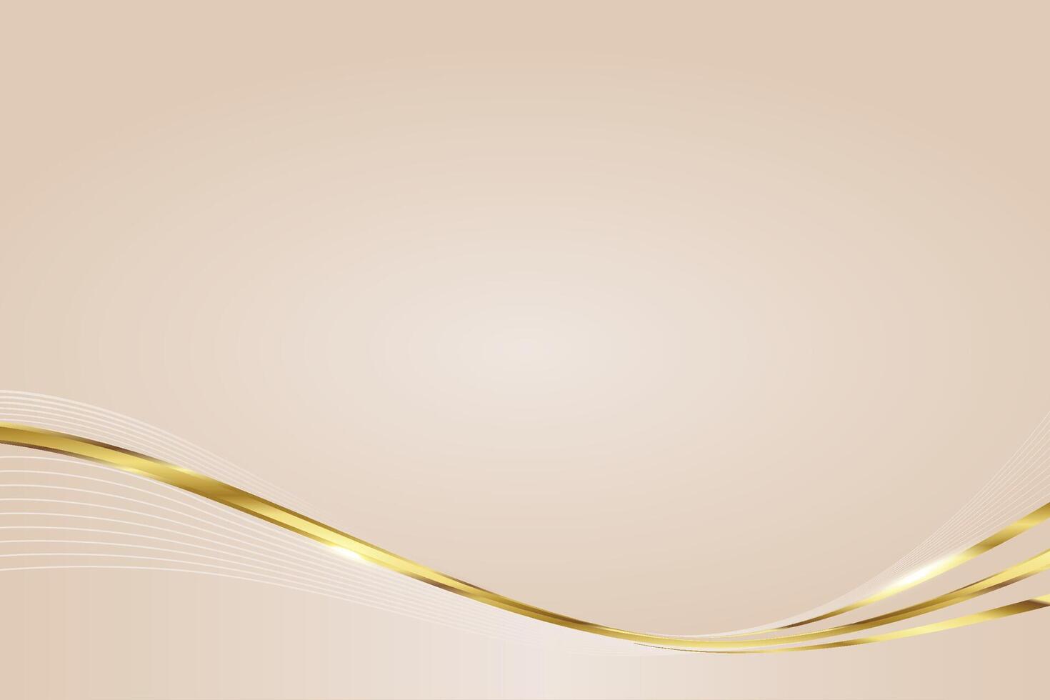 Luxury abstract light background with golden strips vector